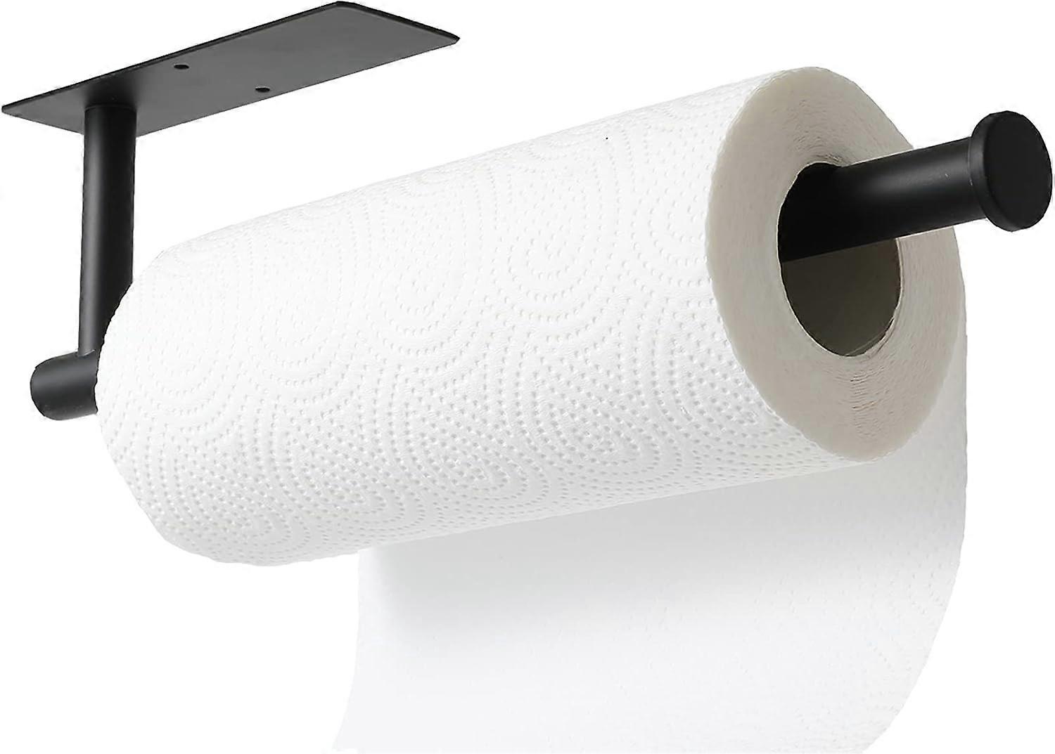 Tissue holder black - with glue screws