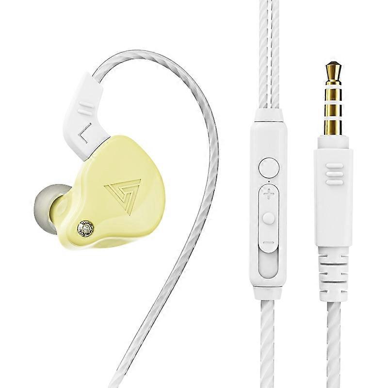 QKZ AK6-X 3.5mmインイヤー有線サブウーファースポーツイヤホン(マイク付き)、ケーブル長:約1.2m 1個