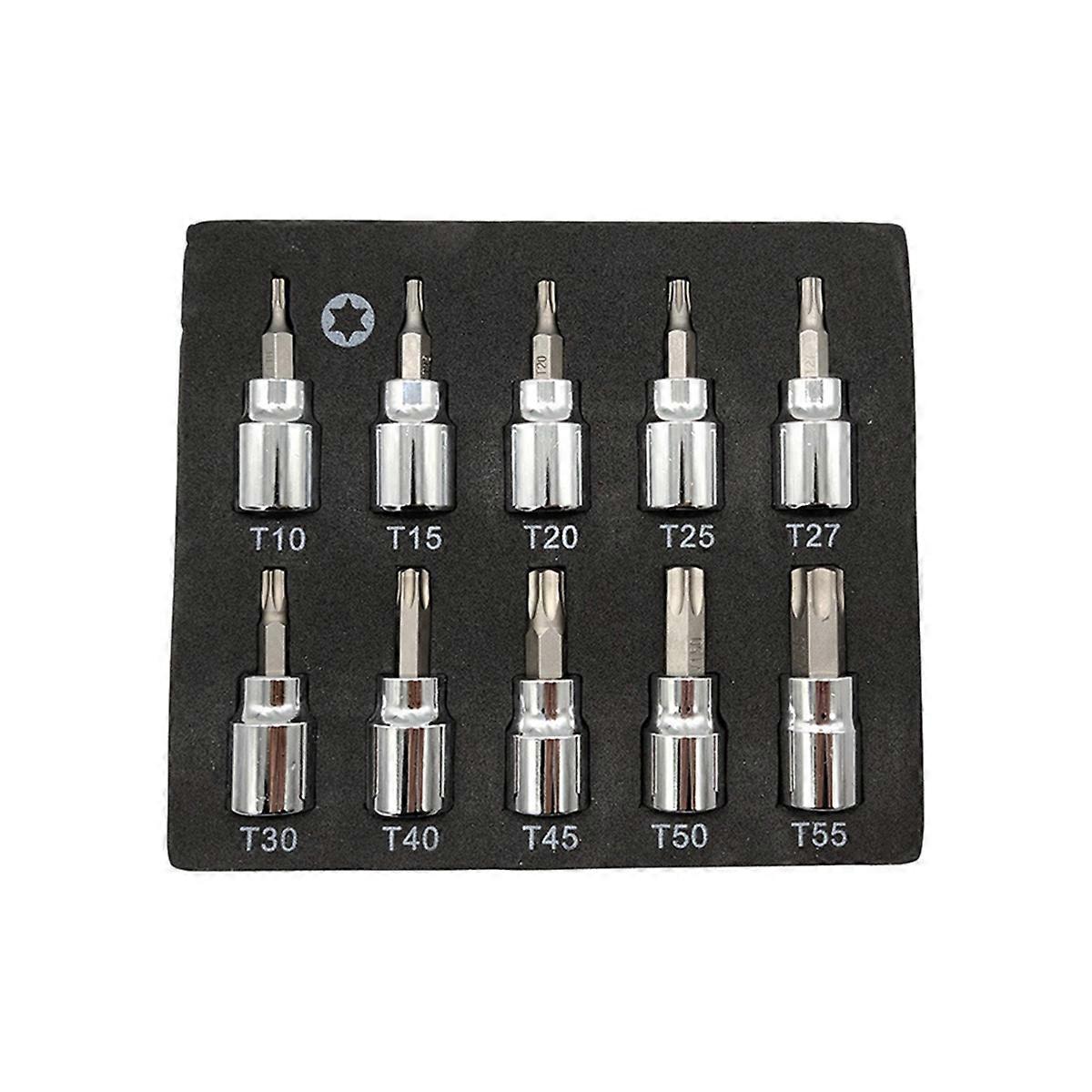 10-Piece Set Star Pressing Sleeve Torx Spline Hexagon Sleeve
