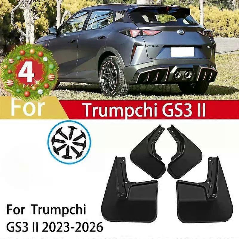 Compatible 4pcs Mudguards For Trumpchi GS3 II GAC GS3 Emzoom 2023 2024 2025 Mud Flaps Splash Guards Fender MudFlaps Car Accessories