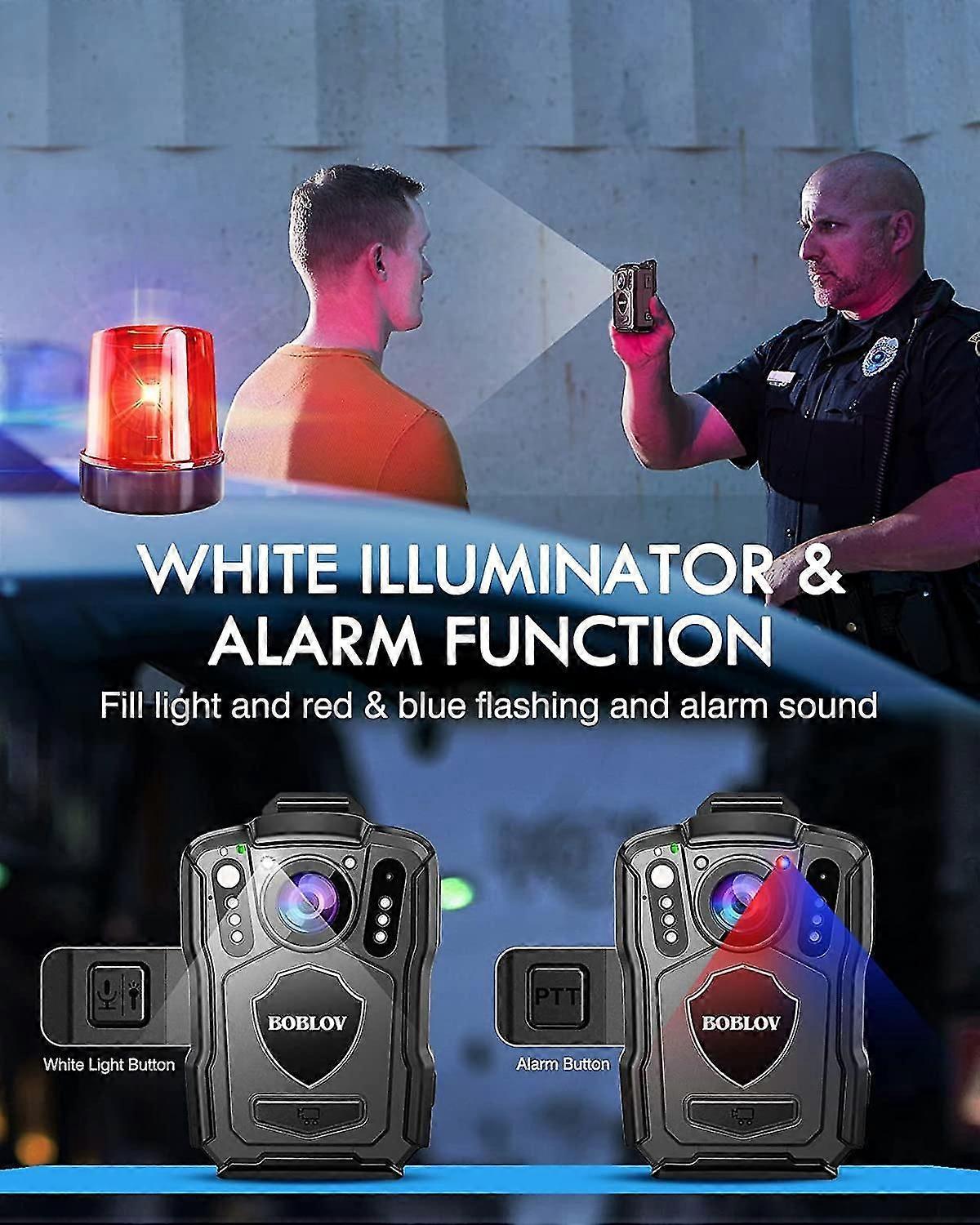 Boblov M5 1440p Body Camera 128GB Politie Recorder 4200mah Batterij Bodycam Borst Camera Ip67 Waterdichte Mini Body Cam
