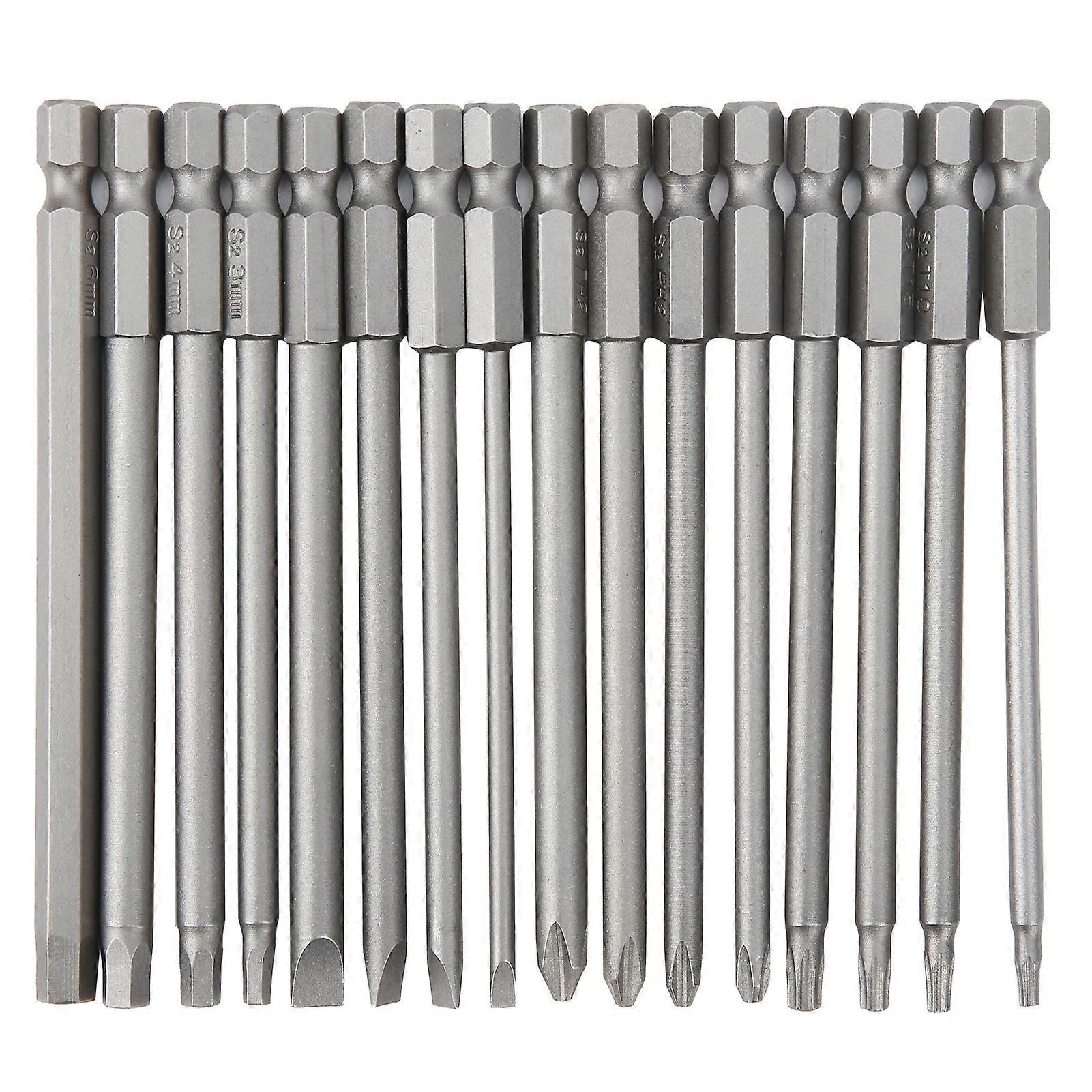 Screwdriver set with hexagonal and Phillips head functions