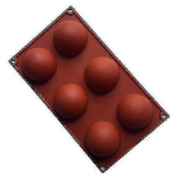 Cake Pans Molds The New 6-hole Semi-circular Aromatic Gypsum Mold 1pc