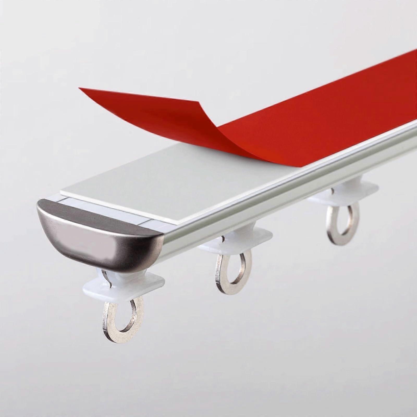 1m Heavy-Duty Self Adhesive No Drill Curtain Track for Privacy in Open Rooms 1m (3.3ft)