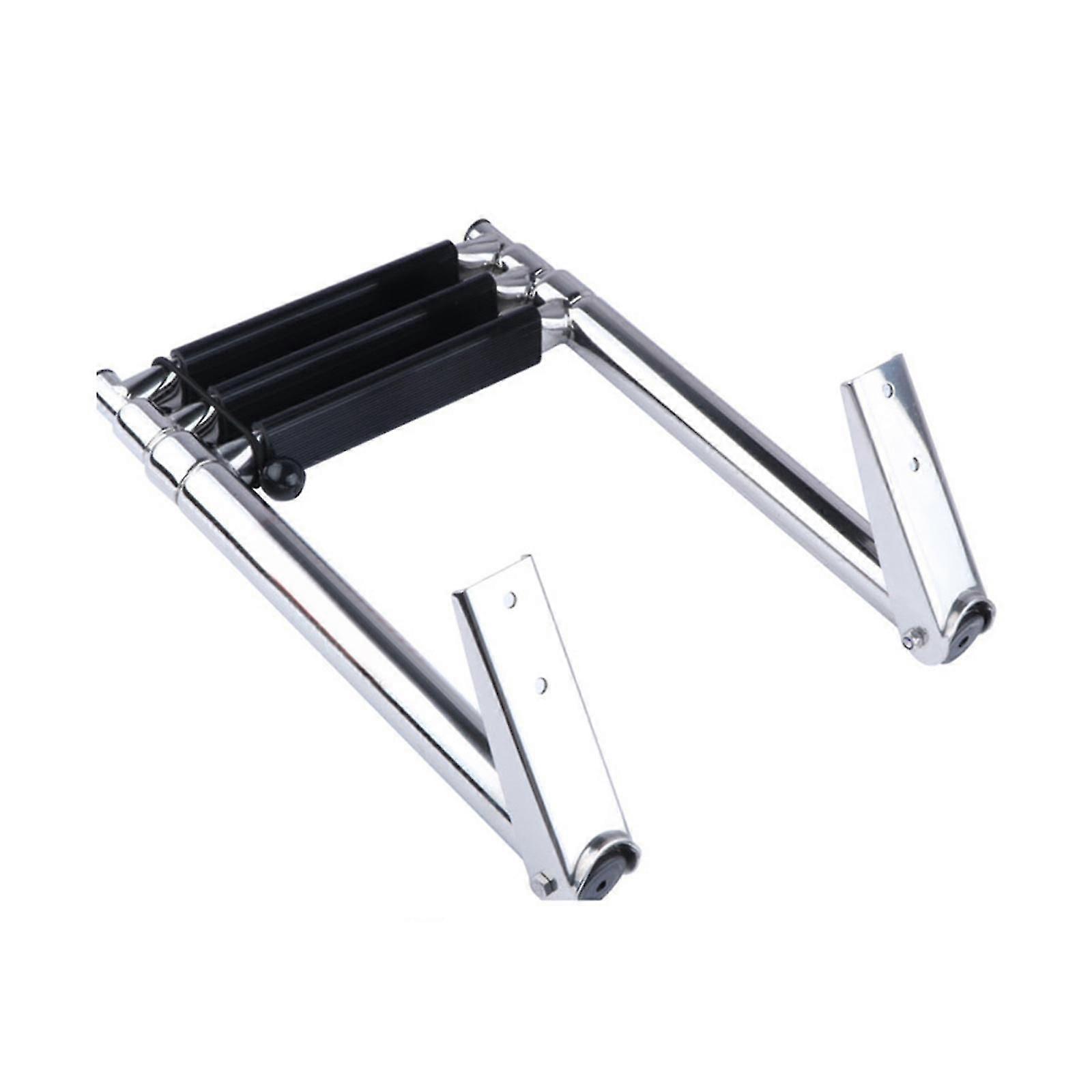 Telescoping Pontoon Boat Ladder Boarding Steps Ladder for Yacht Pontoon Boat 3 Steps