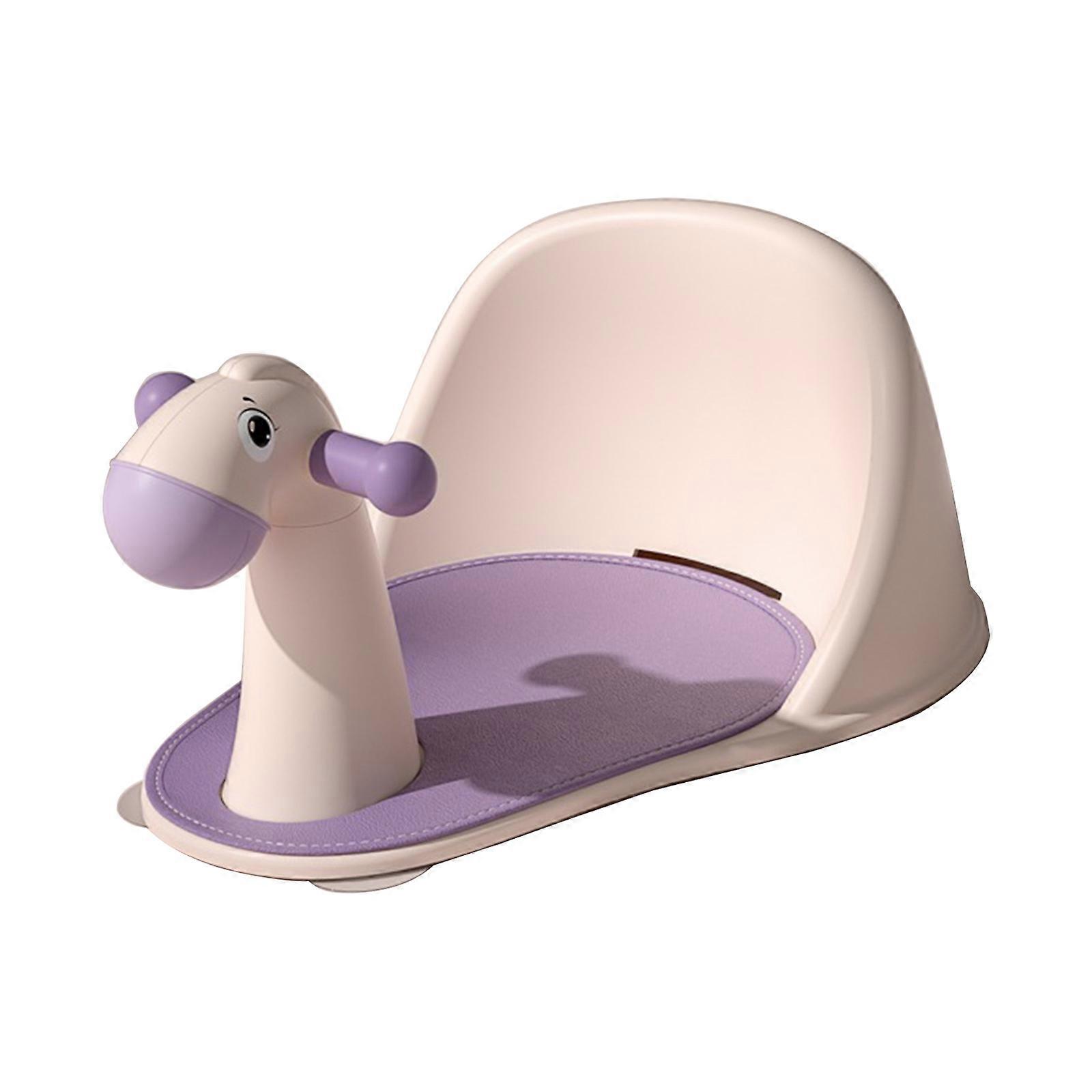 Infant Bathtub Support Small Horse Designs Non Slip Soft Chair with Adjustable Height Durable for Babies 6 Months & Up  Pink
