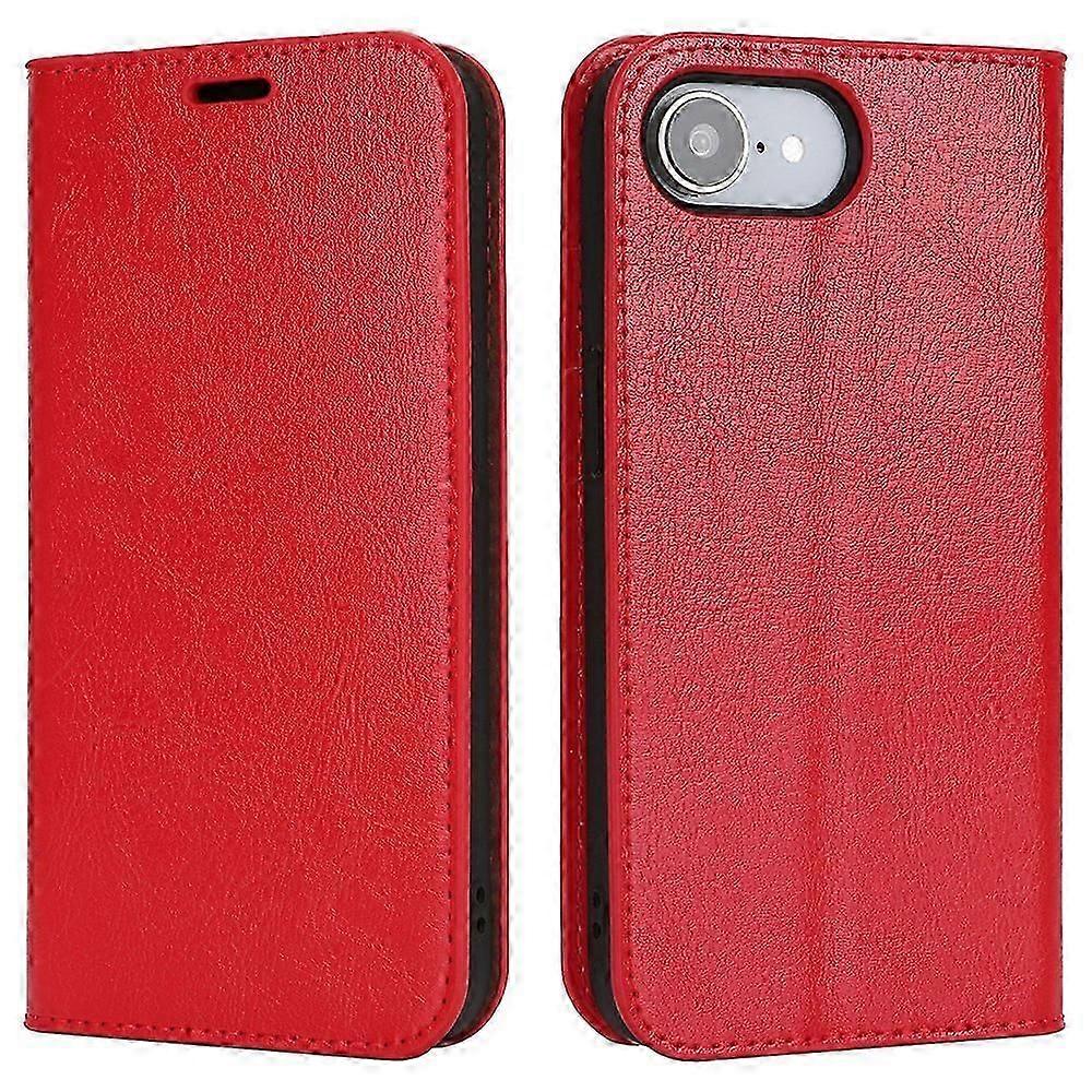 For iPhone 16e Case Crazy Horse Texture Split Leather Wallet Phone Cover