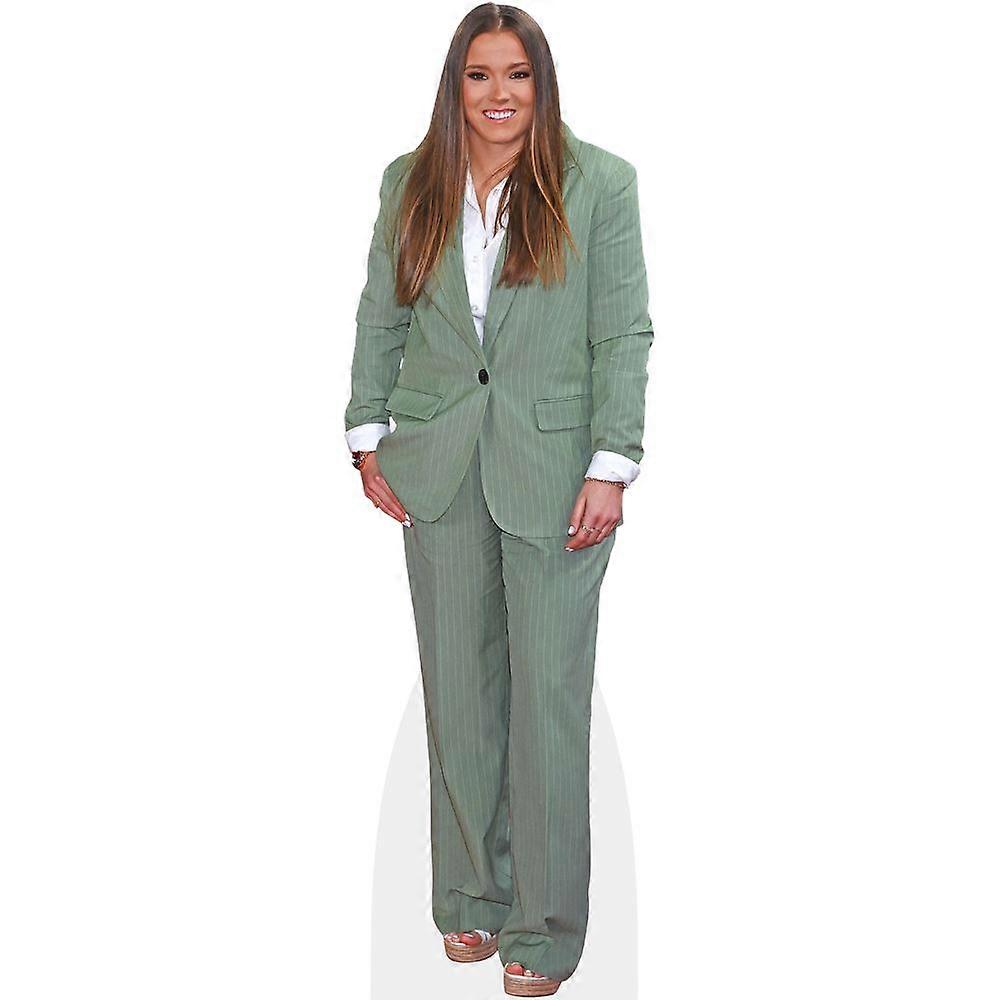 Francesca Kirby (Green Suit) Cardboard Cutout (lifesize OR mini size). Standee. Stand Up.