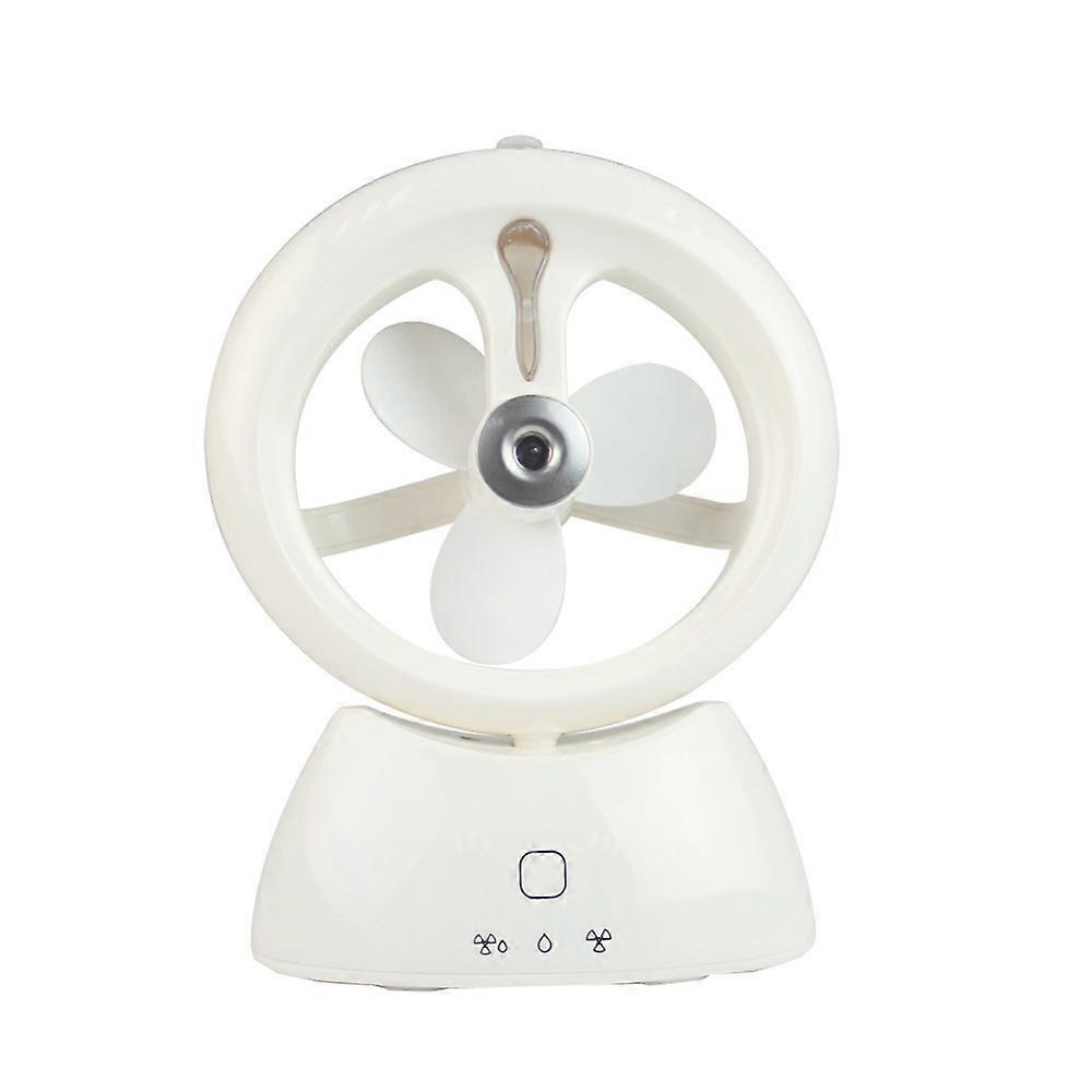 Mini USB Rechargeable Spray Fan Student Dormitory Office Desktop Mute Fan