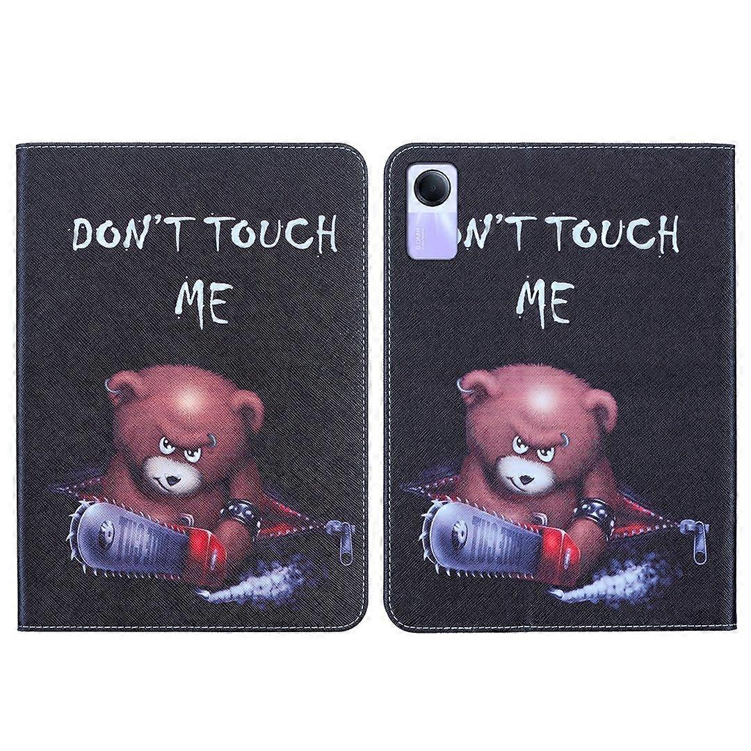 Colored Drawing Leather Tablet Case