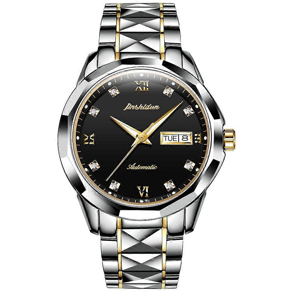 JIN SHI DUN 8813 Fashion Waterproof Luminous Automatic Mechanical Watch Men