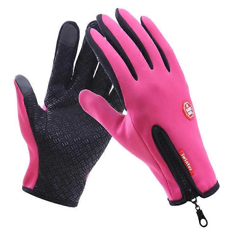 Cykelhandskar Full Finger Neopren PU Andningsbart Läder Varm Vinter Utomhus Sporthandskar