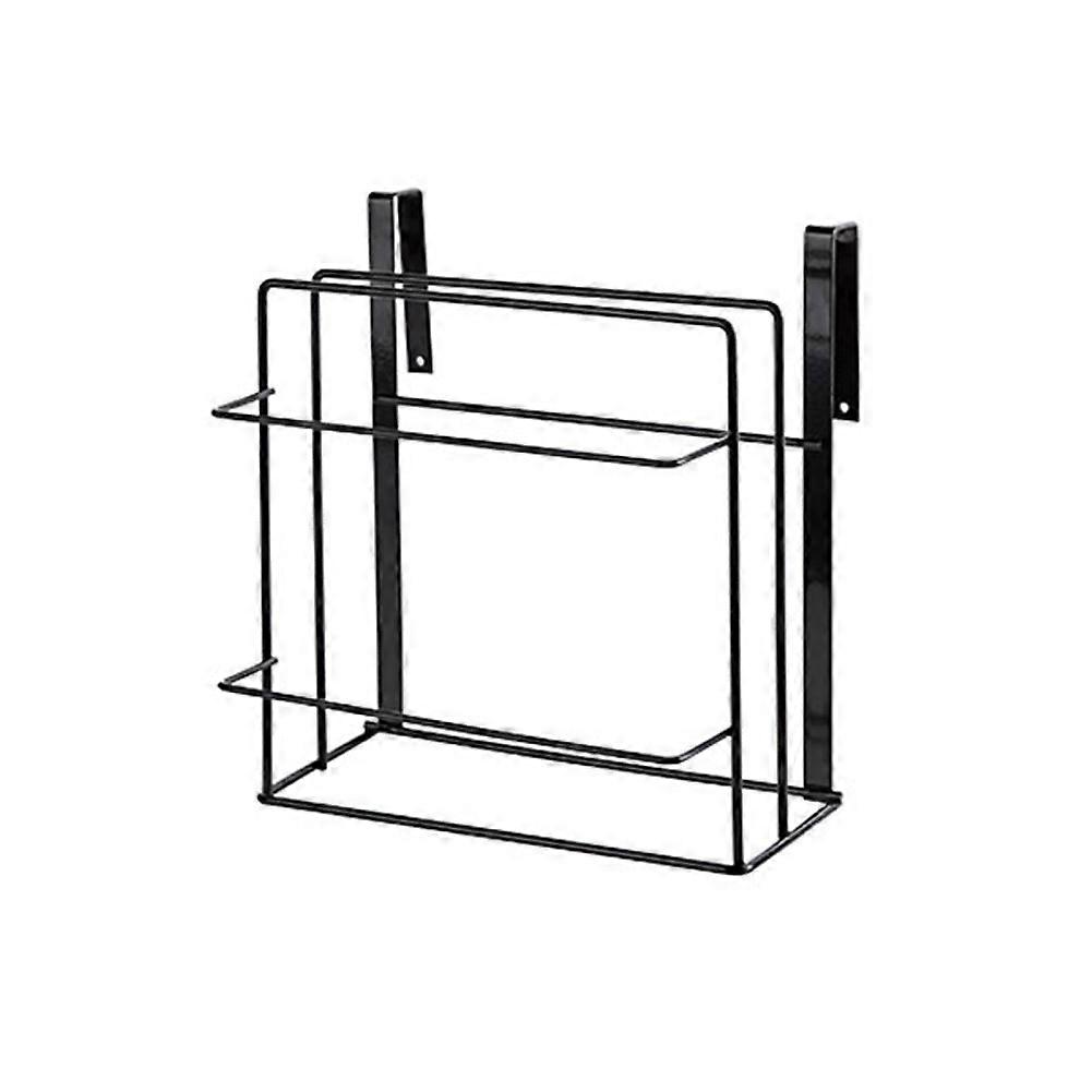 Double Layer Kitchen Storage Rack Chopping Board Hanging Shelves Towel Holder
