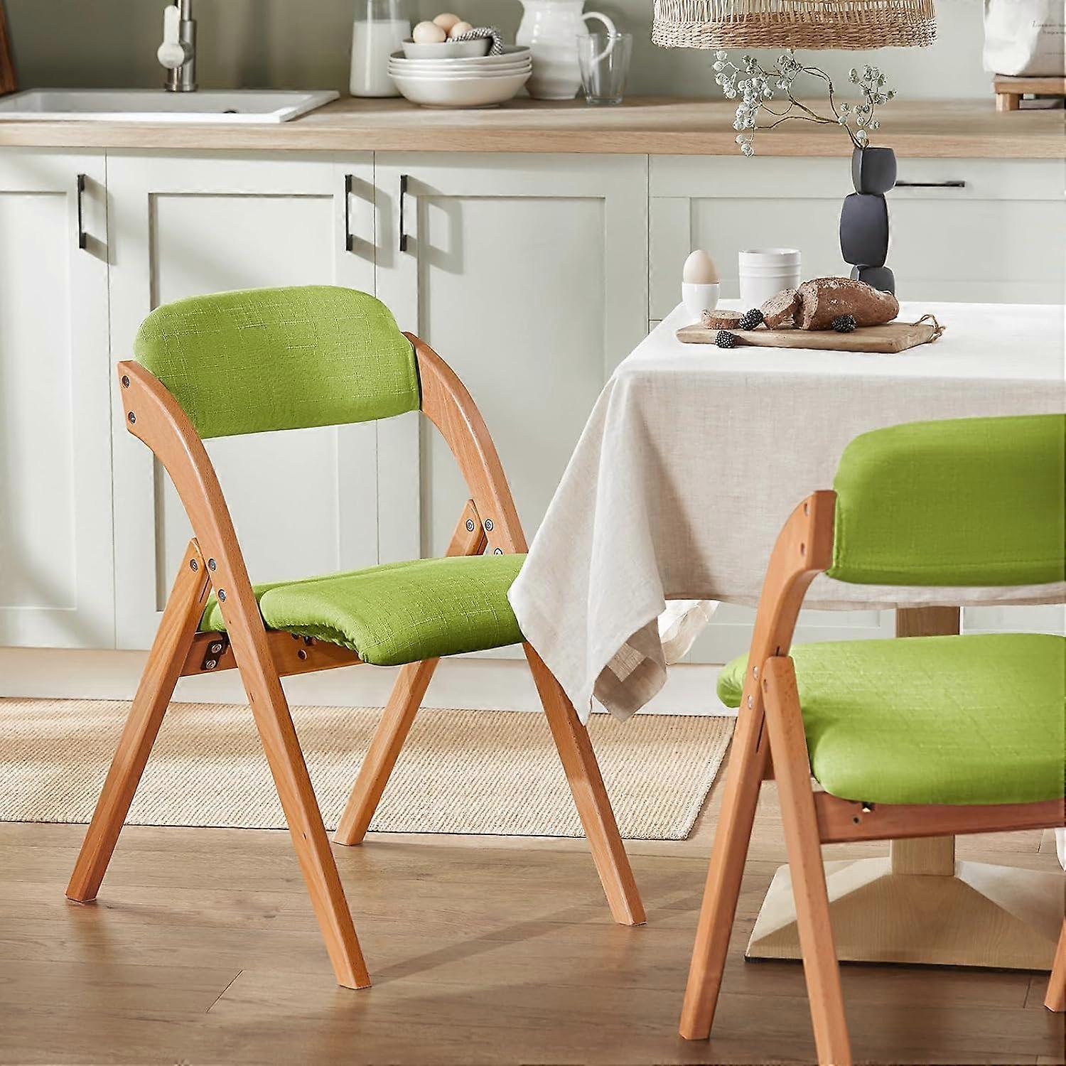 SoBuy - Sedia Pieghevole, Sedia Da Cucina Con Sedile E Schienale Imbottiti, Sedia Da Scrivania