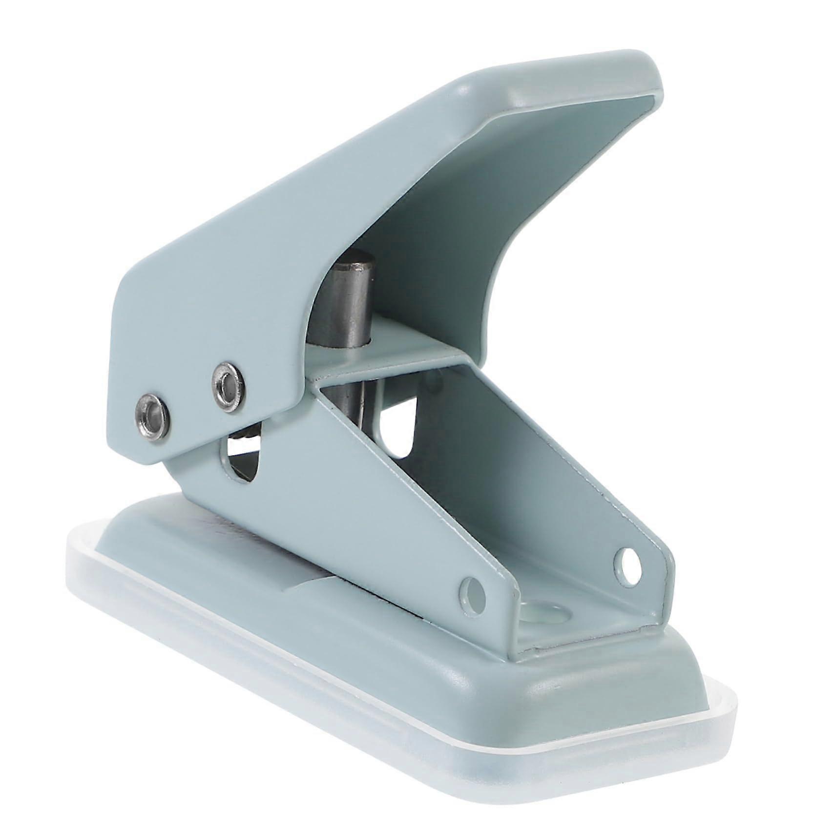 Mini punch paper punch tool inner page punch punch office DIY punch office loose-leaf punch office supplies (light blue)