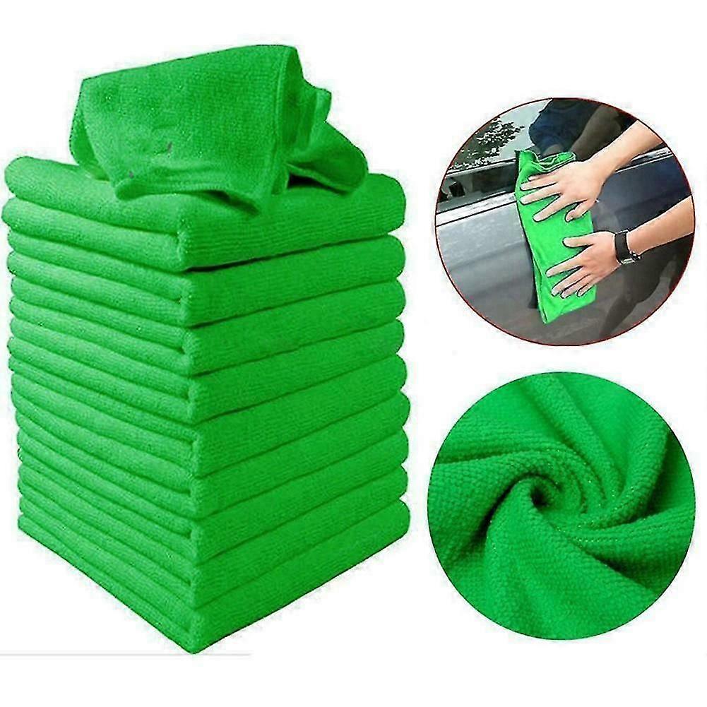 Bulk Microfiber Cleaning Cloth No-scratch Rag Polishing Detailing Towe L E4q2
