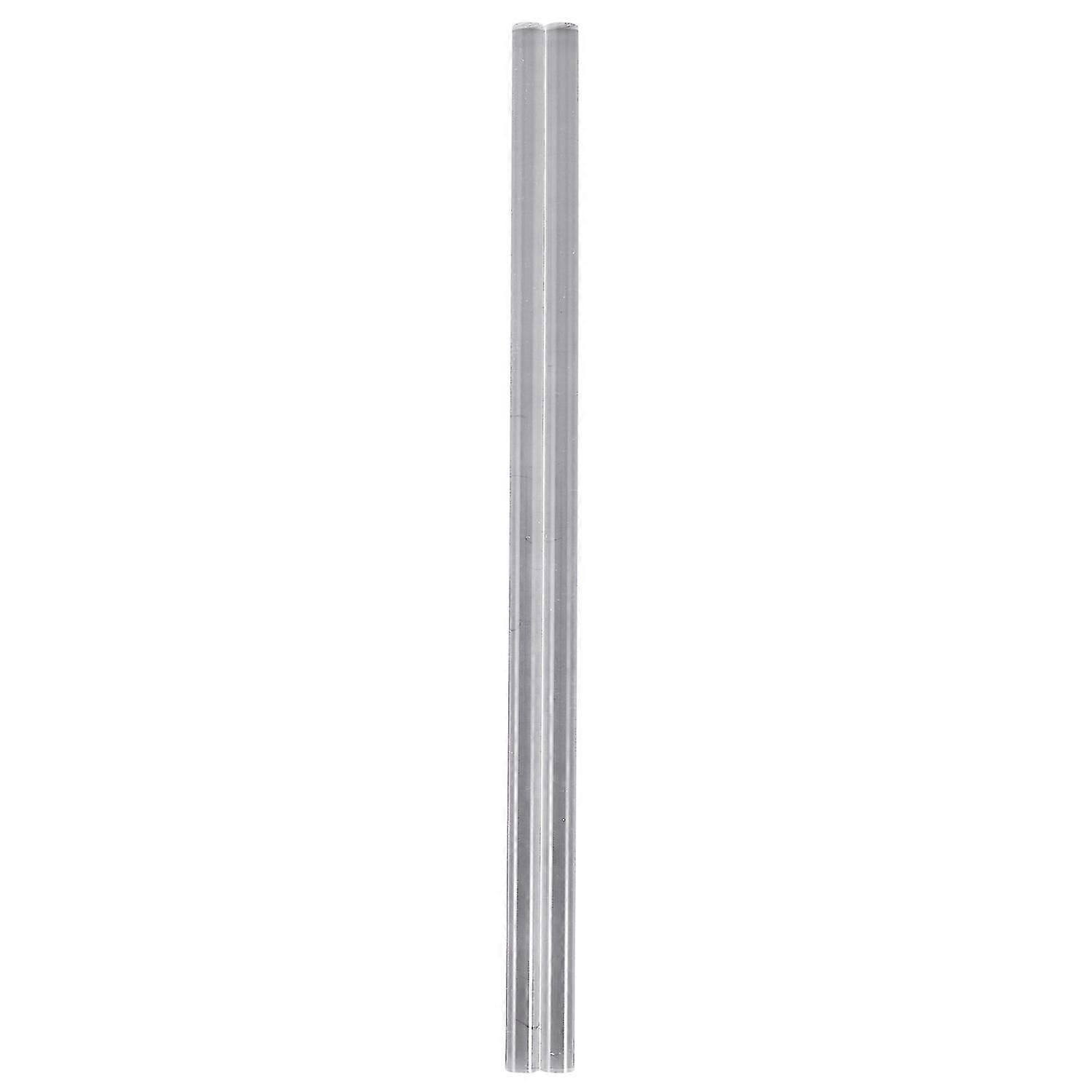 2 db 10 mm-es átlátszó kerek akril rúd, PMMA extrudált rúd, 12" hosszú