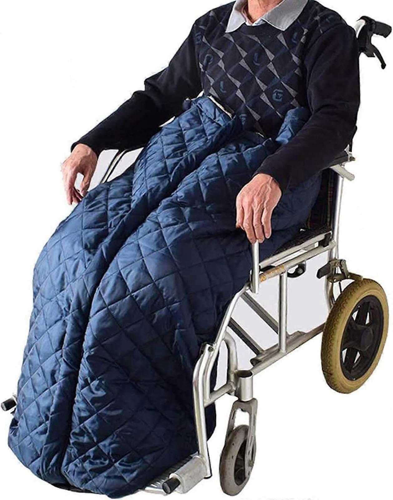 Wheelchair Fleece Wrap Blanket, with Zipper and Villus Blanket Thermal Cover Universal Wheelchair Accessory for Wheelchairs