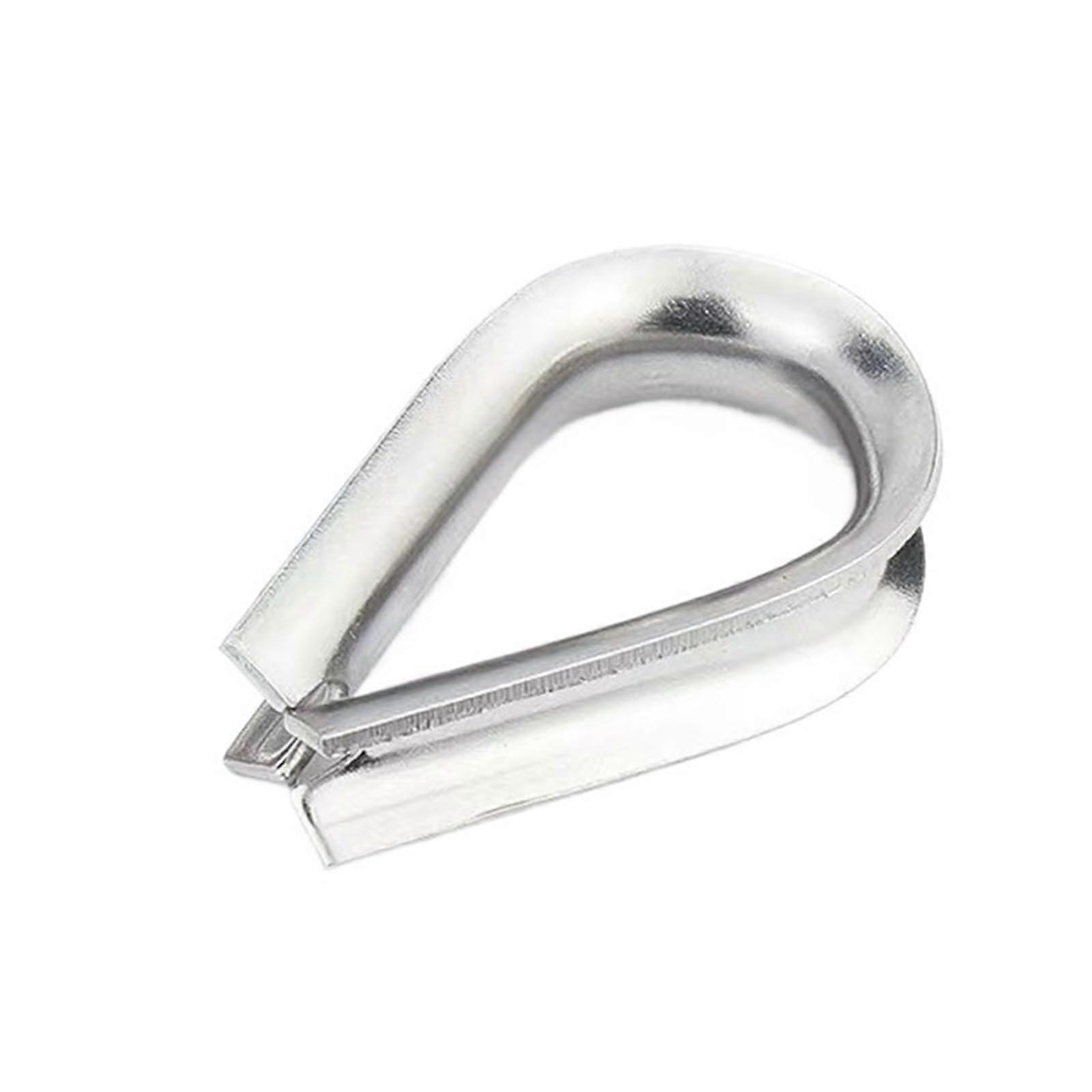 M1.5 M2 M3 M4 M5 M6 304 Stainless Steel Cable Wire Rope Thimbles Rigging Chicken Heart Ring Fixing Workpiece M4 Size 20pcs