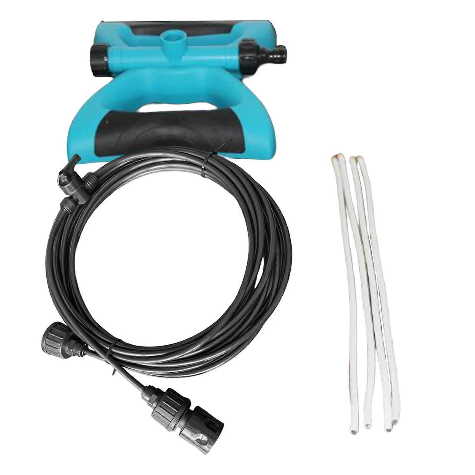 Spray Cooling System Misters Adjustable Flexible for Outside Pool White