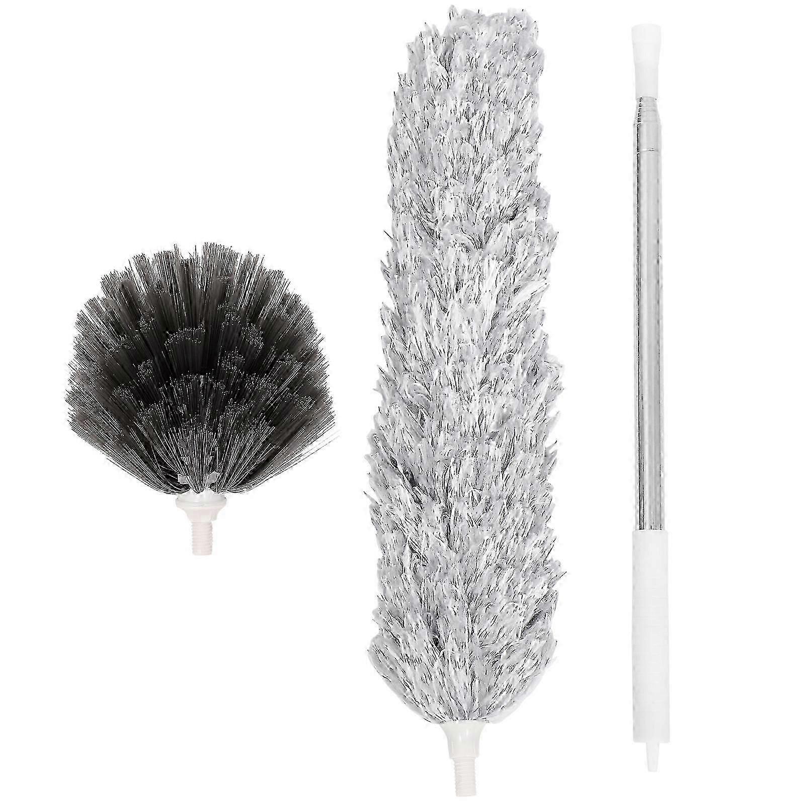 Duster Rengjøring Mikrofiber Duster Extension Pole Uttrekkbar Duster Ceiling Fan Duster Vaskbar fjær Duster Spindelvev Duster