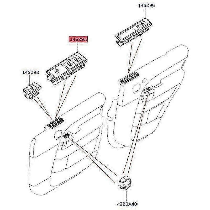 Car Front Window Switch For 2013 Sport 2014 Lr123006 Jp