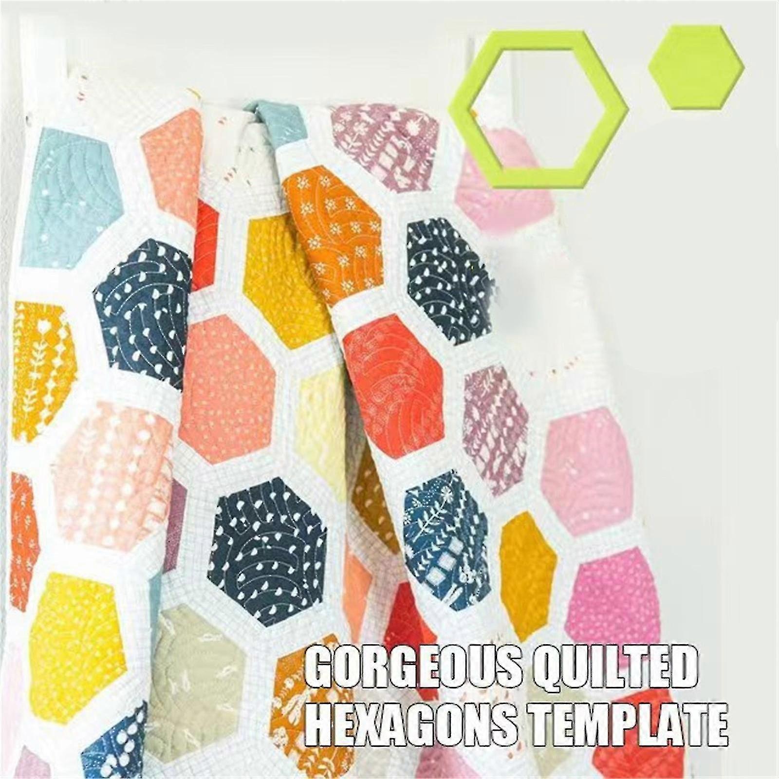 Sewing Pattern for Attractive Hexagonal Quilt