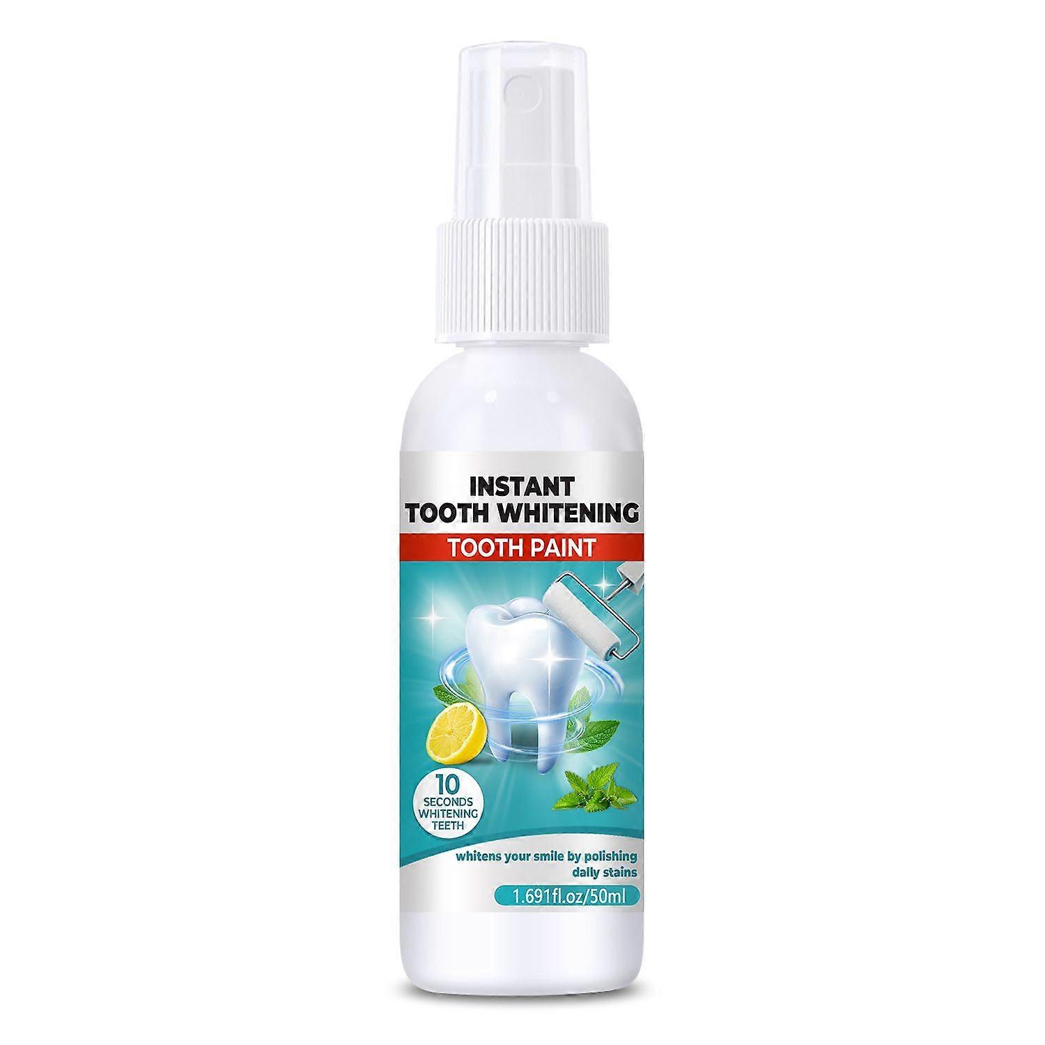 INSTANT TOOTH WHITENING TOOTH PAINT,Oral Breath Spray, Fresh Mouth Spray Bad Breath,Breath Freshener Spray, Oral Odor Halitosis Spray,Remove Bad Breat