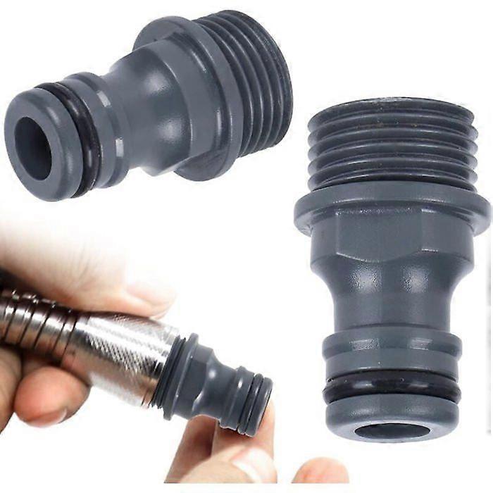 Garden Hose Connector - 1/2" Hose Connector - G1/2 Hose Connector - External Thread for Faucet (ABS Plastic)