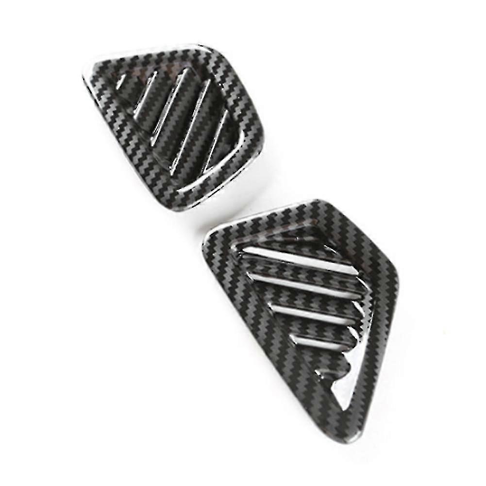 For - 5 Series G30 2018-2022 Carbon Fiber Dashboard Air Condition Vent Outlet Cover Frame Sticker A