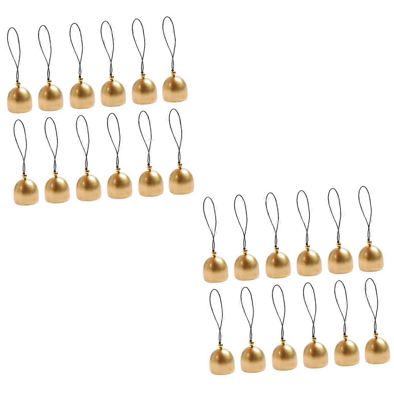 2sets 12pcs Small Bells for DIY Wind Chime Crafting Hollow Christmas Ornaments for Party Wedding and Home Decor and for Long Term Use 12pcs2 Ref: 6778