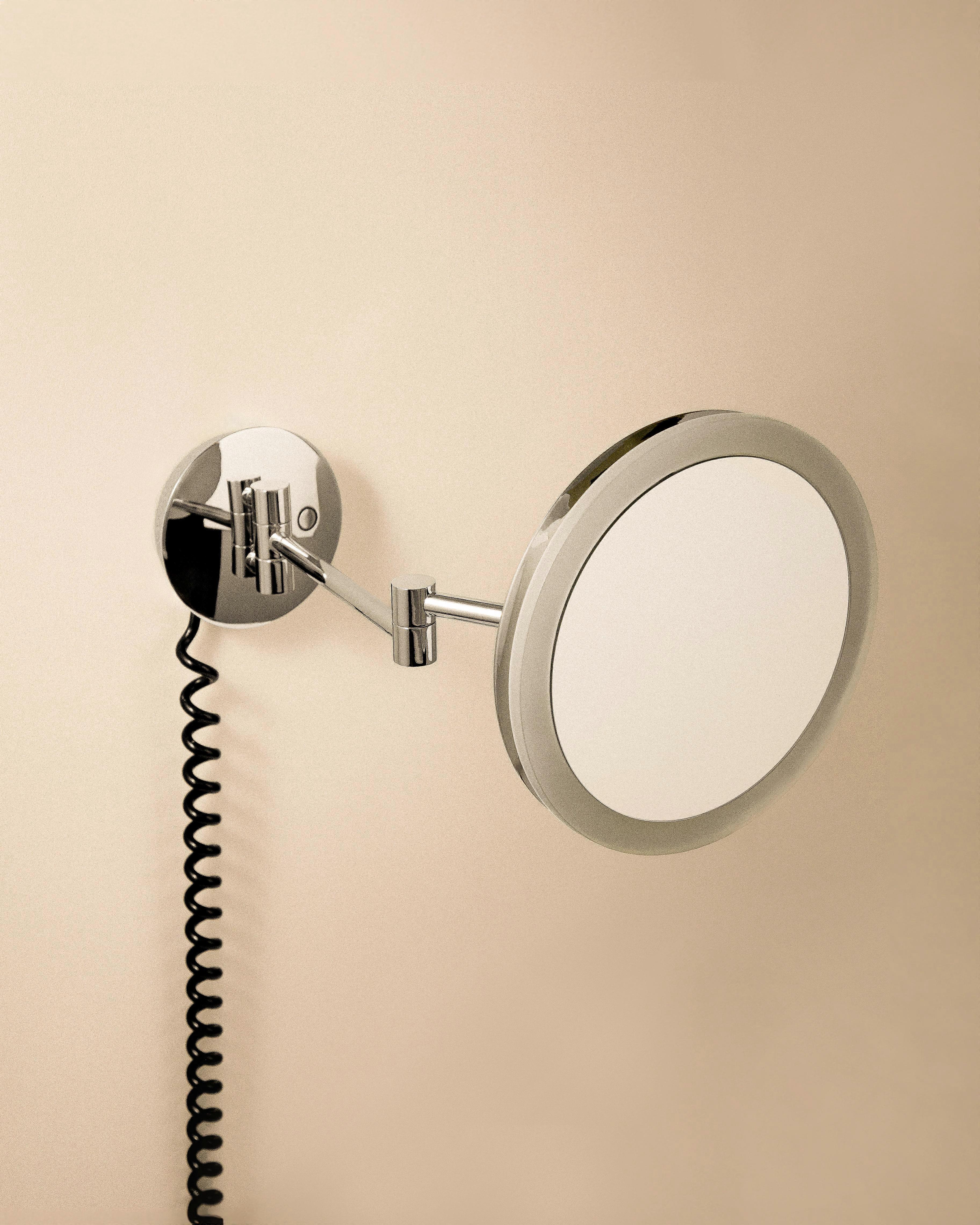 COSMIC Mirror, Wall Mounted, X5, Adjustable LED , Chrome, Architect Collection