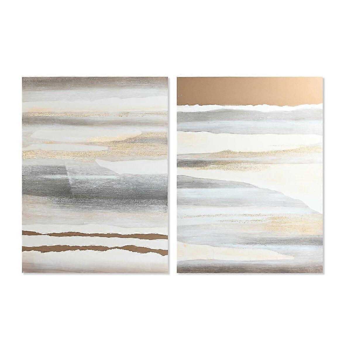 Canvas DKD Home Decor Pine Canvas 90 x 3.7 x 120 cm