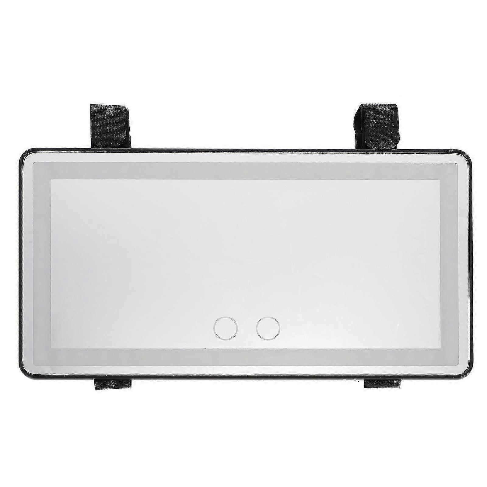 1pc Universal Led Car Interior Mirror Touch Switch Makeup Mirror Sun Visor Mirror