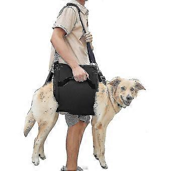 Dog Carry Sling, Emergency Backpack Pet Legs Support & Rehabilitation Dog (black) Lift Harness For N