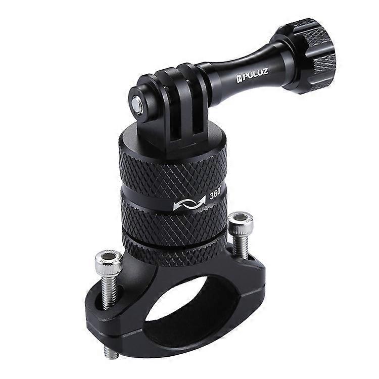 PULUZ 360 Degree Rotation Bike Aluminum Handlebar Adapter Mount with Screw Compatible For GoPro 5 Camera