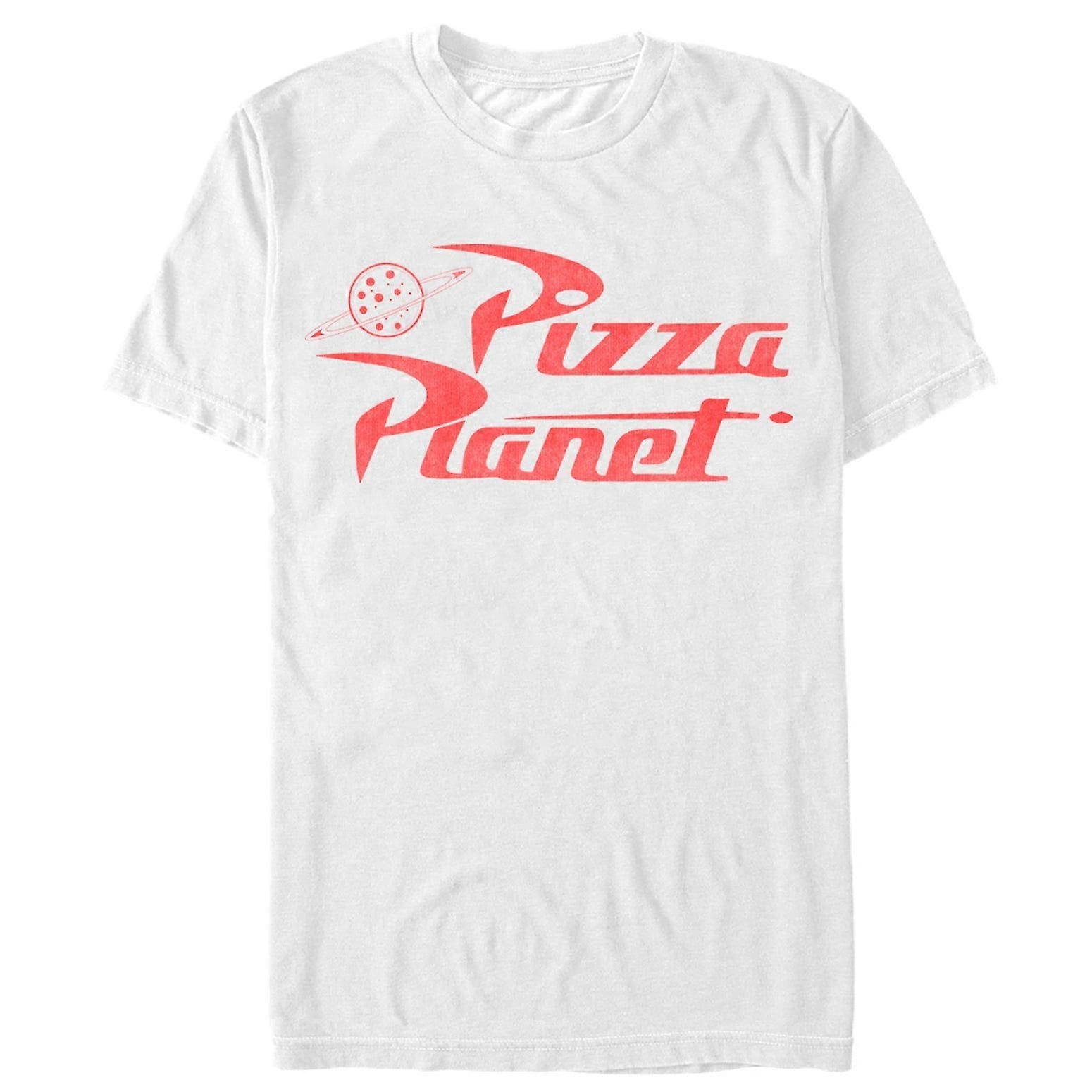 Men's Toy Story Pizza Planet Logo  Graphic Tee White Mediumhueguw780xhxus835