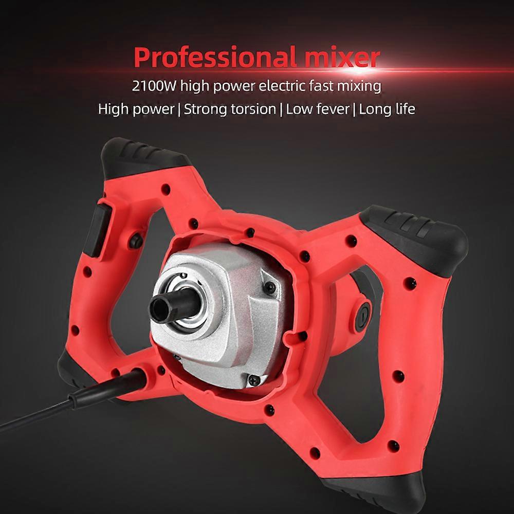 Aoresac Cement Mixer 2100W Electric Concrete Mixer Stirring Tool with 6 Speed Handheld Mud Mixer for Mason Construction Mixing Mortar, Plaster, Paint