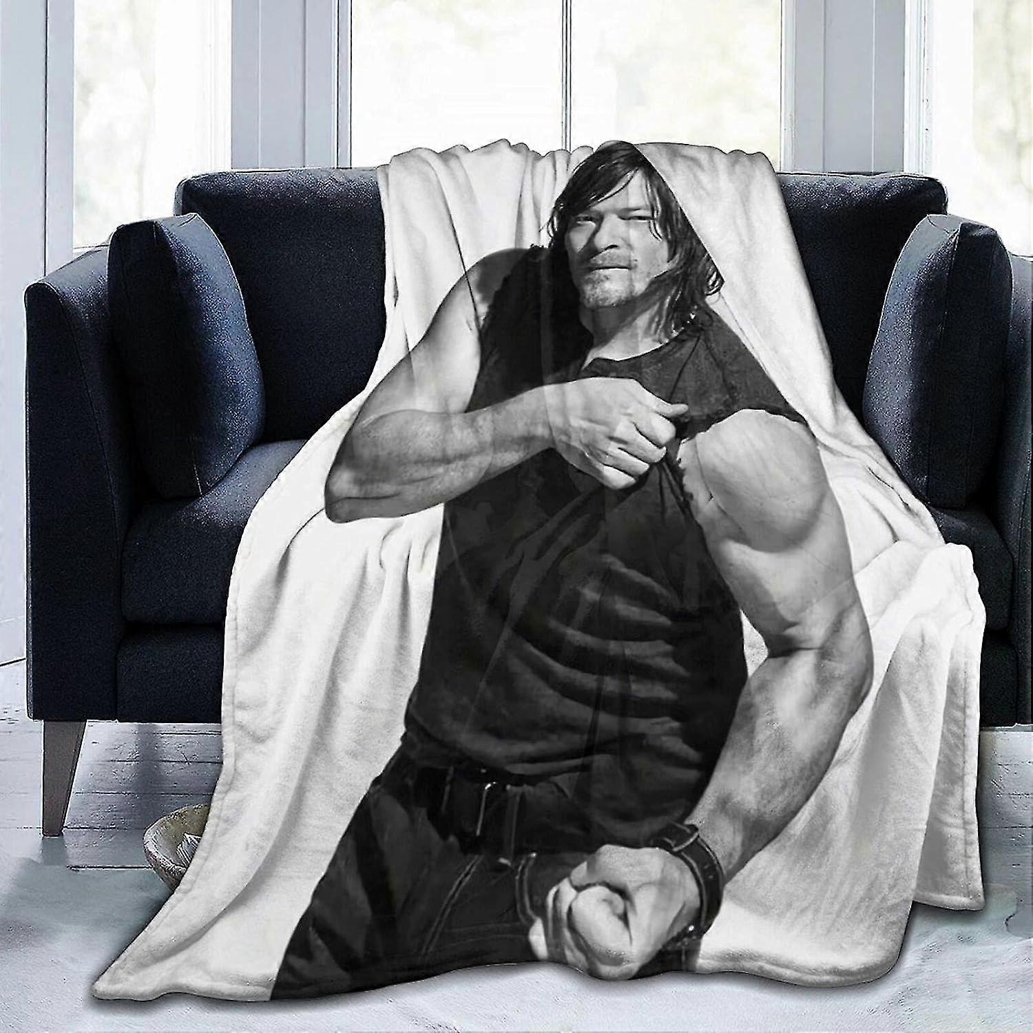 2025 Daryl Dixon Fleece Throw Lightweight Super Soft Cozy Luxury Bed Microfiber ABD15308