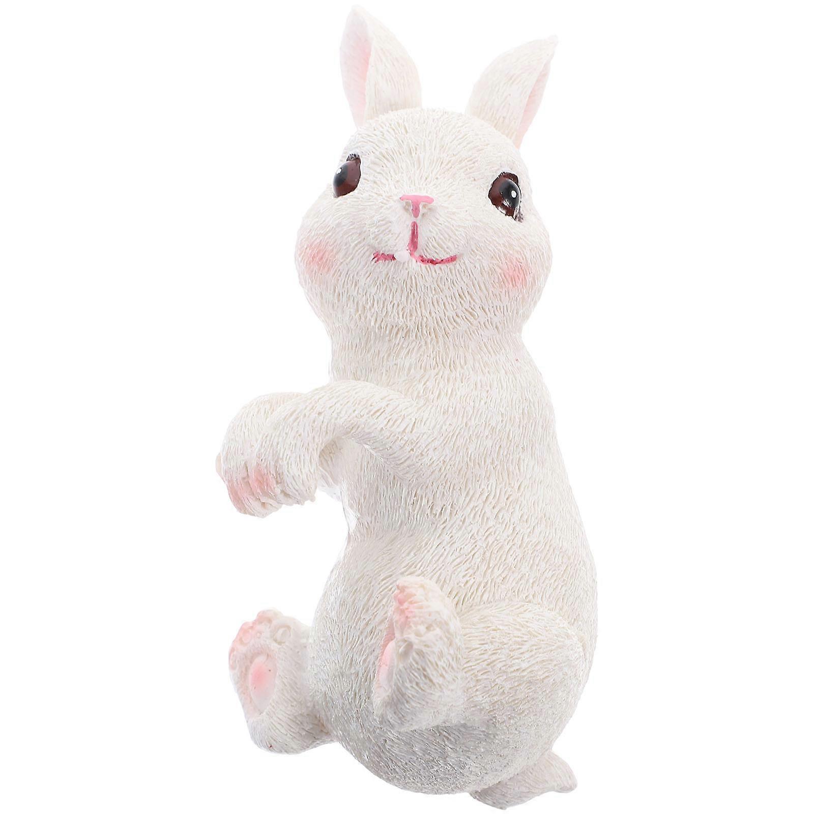 It sounds like you're describing a product listing for a **garden resin ornament**—specifically a **cute rabbit shaped flowerpot** that can be used