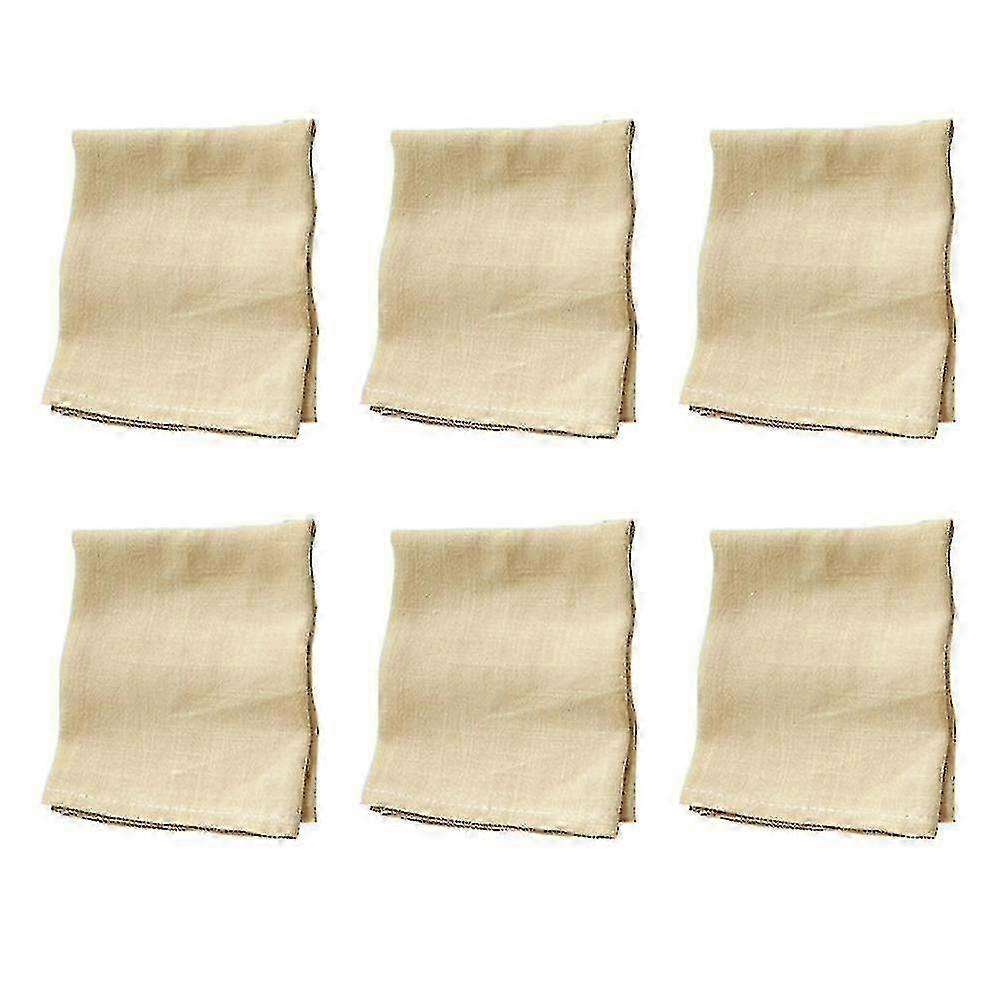 Serviettes de table en coton turc - Serviettes de table en lin beige douces, durables et réutilisables