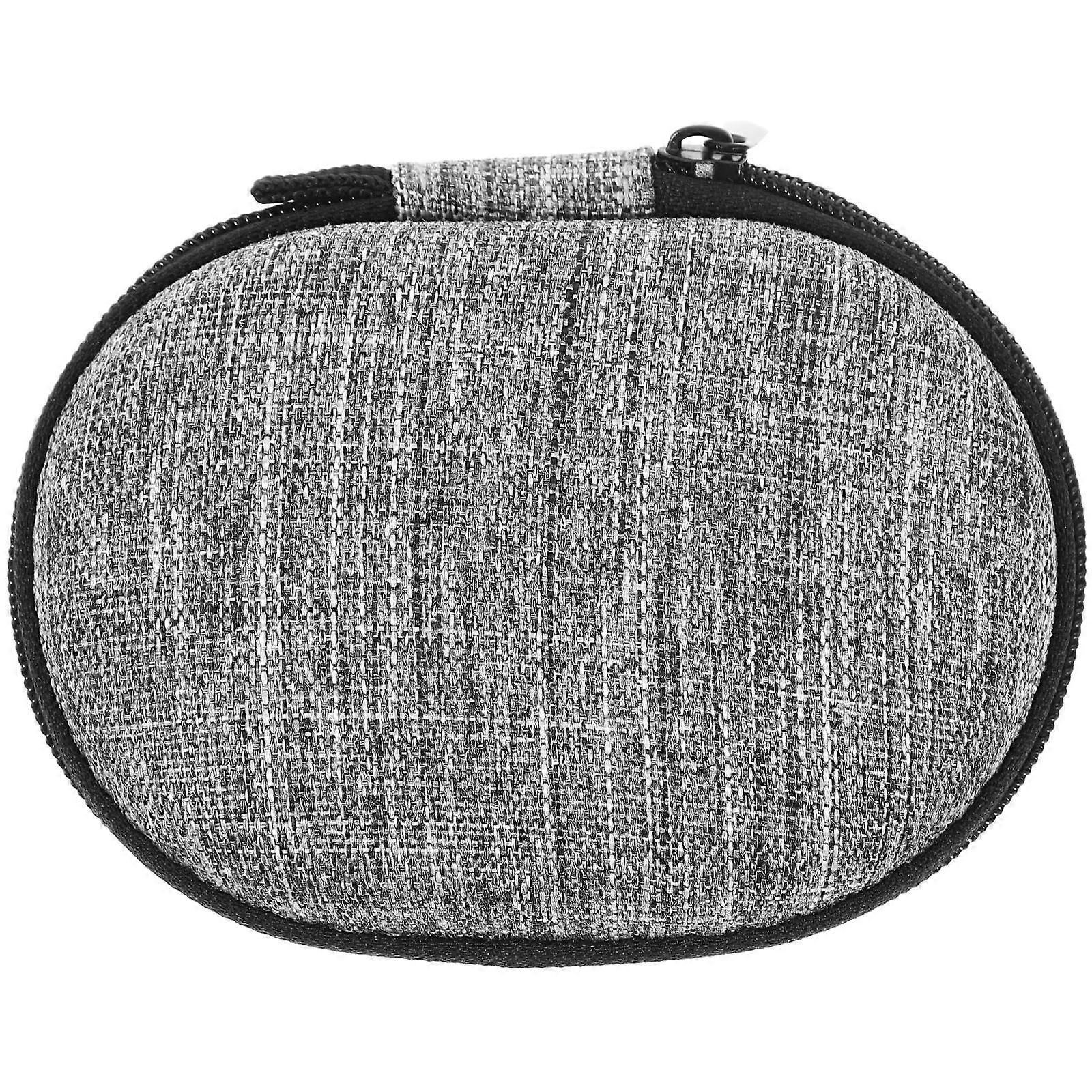 Durable Portable Electronic Organizer Case with Zipper – Grey Pouch for Chargers, Cords, and USB Drives – Travel Friendly Cable Storage