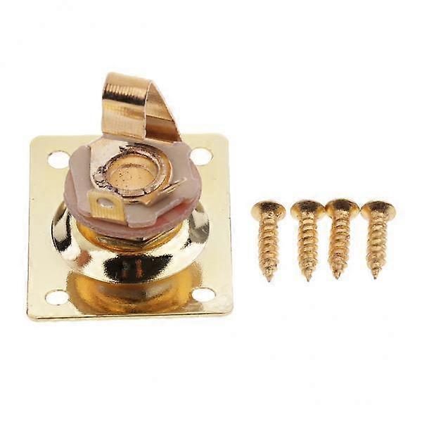 2-4pack Rectangle Output Jack Plate Socket Screws for Electric Guitar Bass -