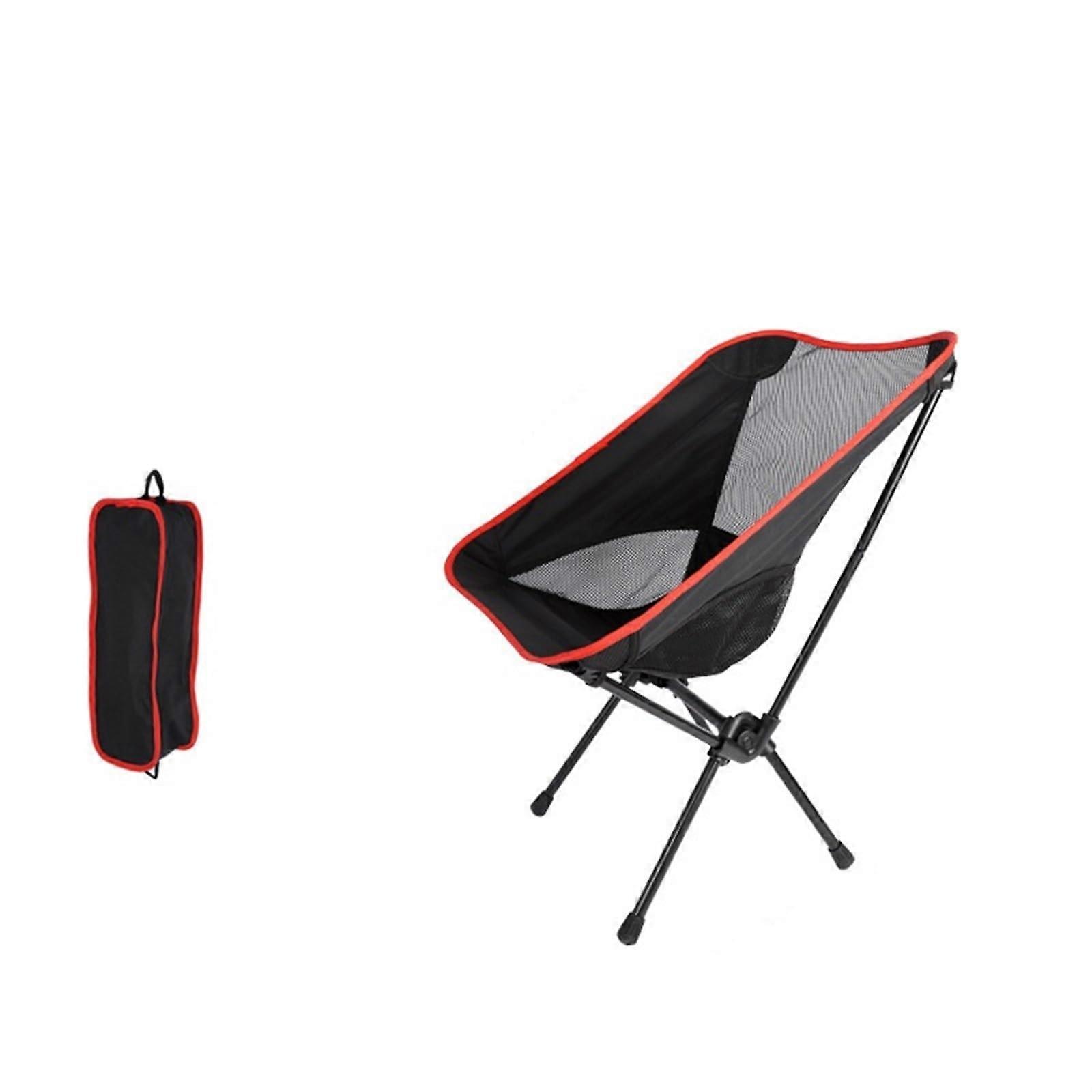 Folding Stool, Chair, Fishing, Small Stool, Backrest, Camping (Black)