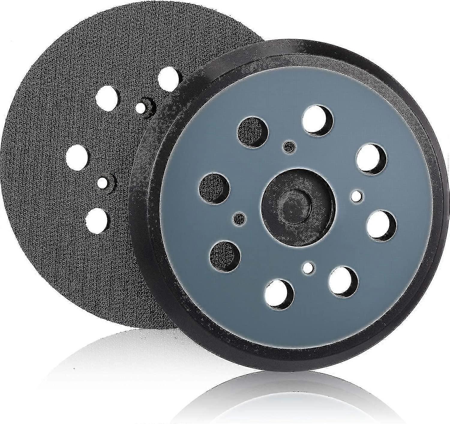 2-Pack 125mm 8-Hole Hook & Loop Orbital Sander Replacement Pads, Sanding Discs for Power Tools