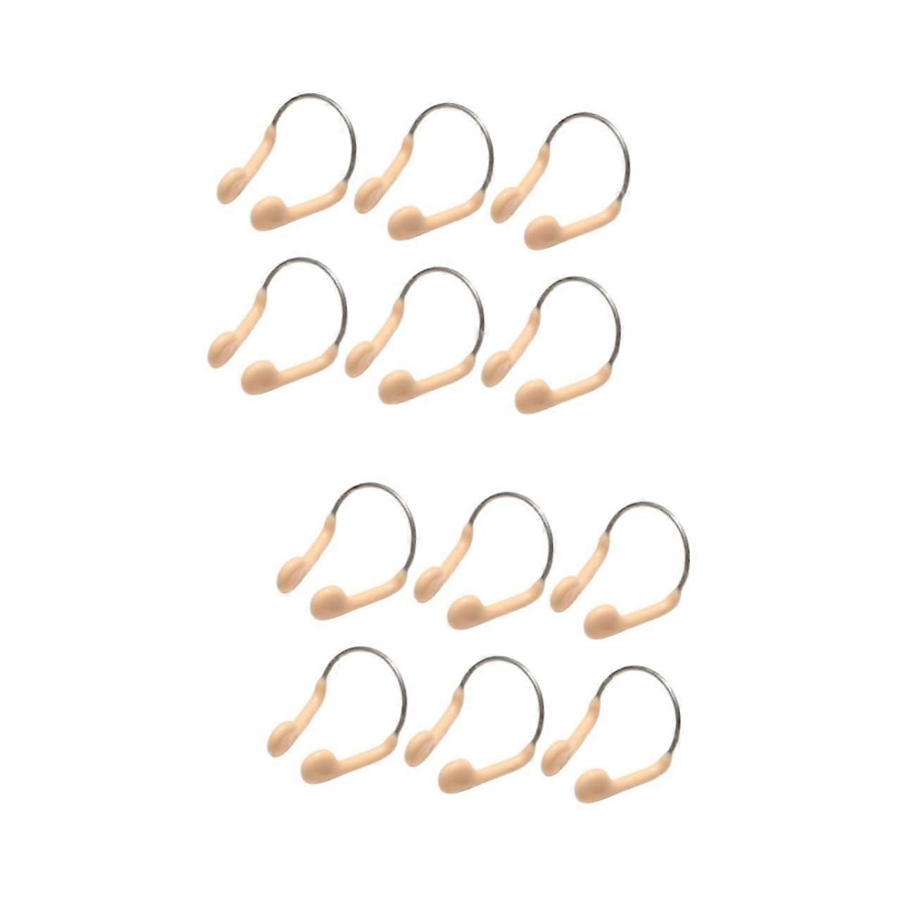 Pack of 12 Nose Clip for Swimming Floating Metal Nose Clips