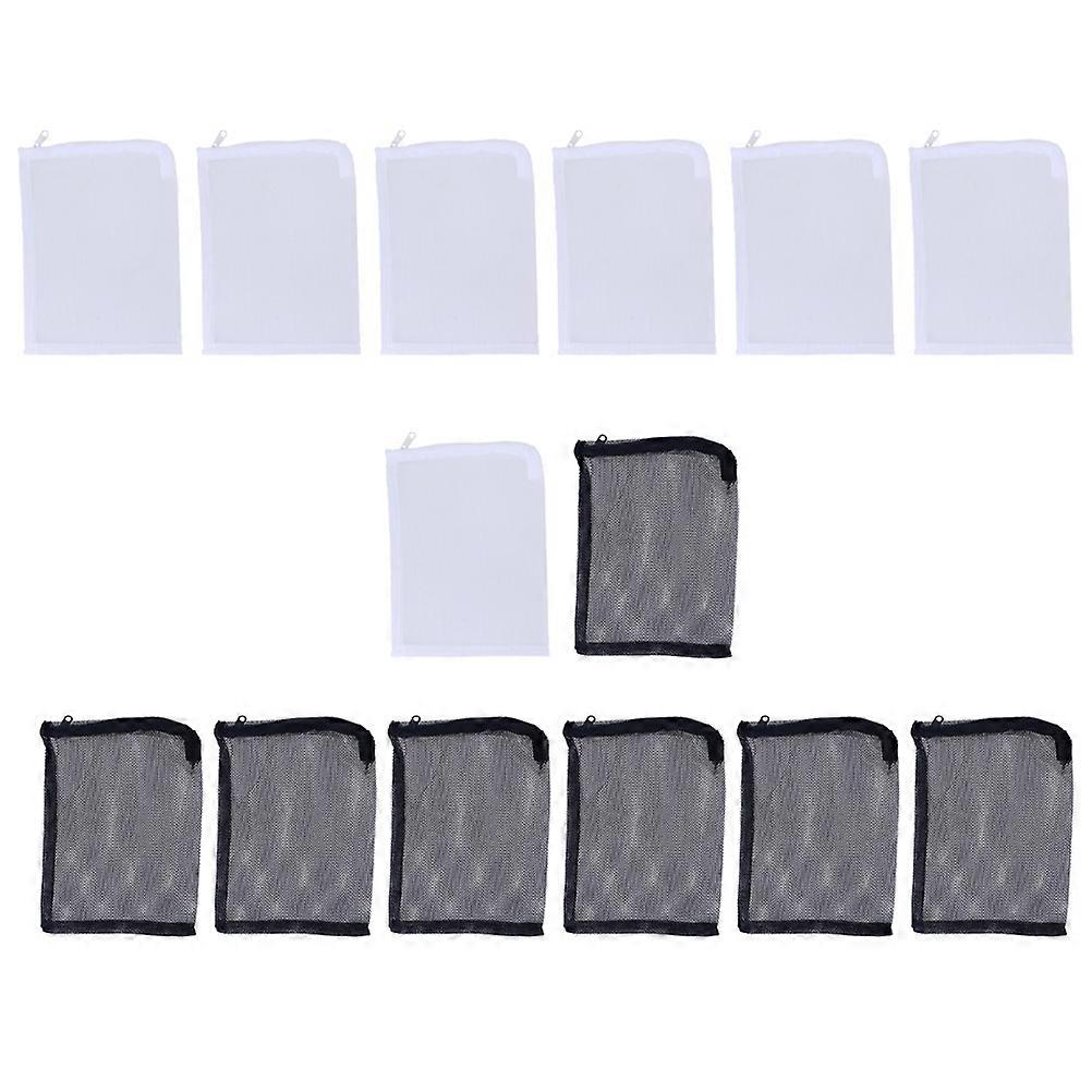 Aquarium Media Holder, Reusable Nylon Mesh Bag with Practical Zipper Design