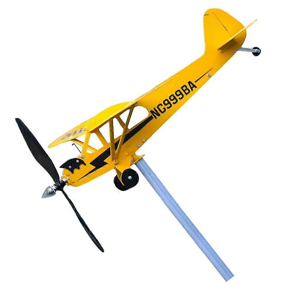 屋外用ガーデンウェザーベーンメタル方向指示器黄色70x20x18cm 1個