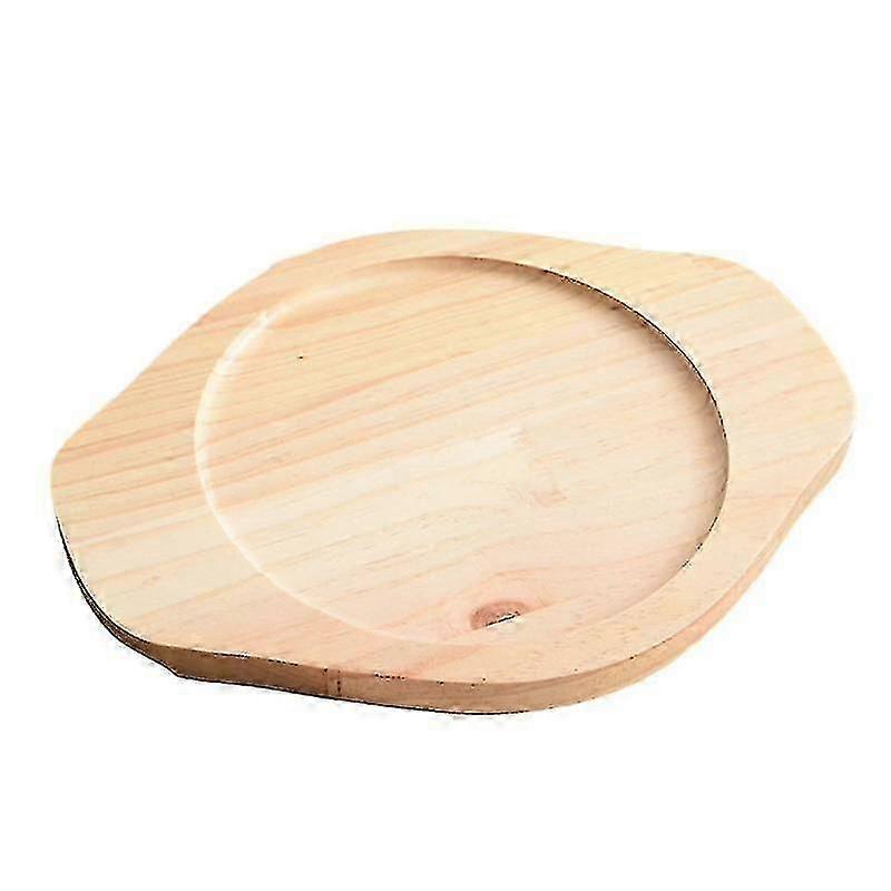 1pc Creative Wood Dish Cushion Simple Style Coaster For Home Restaurant Use