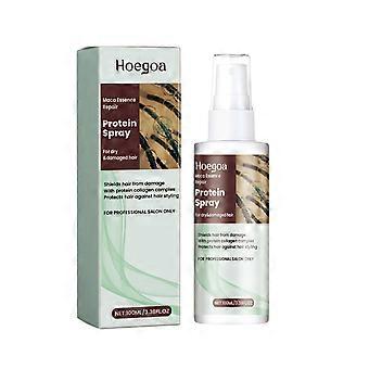 1pcs Hoegoa Protein Spray Feuchtigkeitspflege Trockenes Haar Schwanz Trockener Duft Starke und Glatte Haarpflege